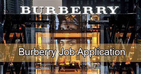 burberry factory workers|Burberry job offer.